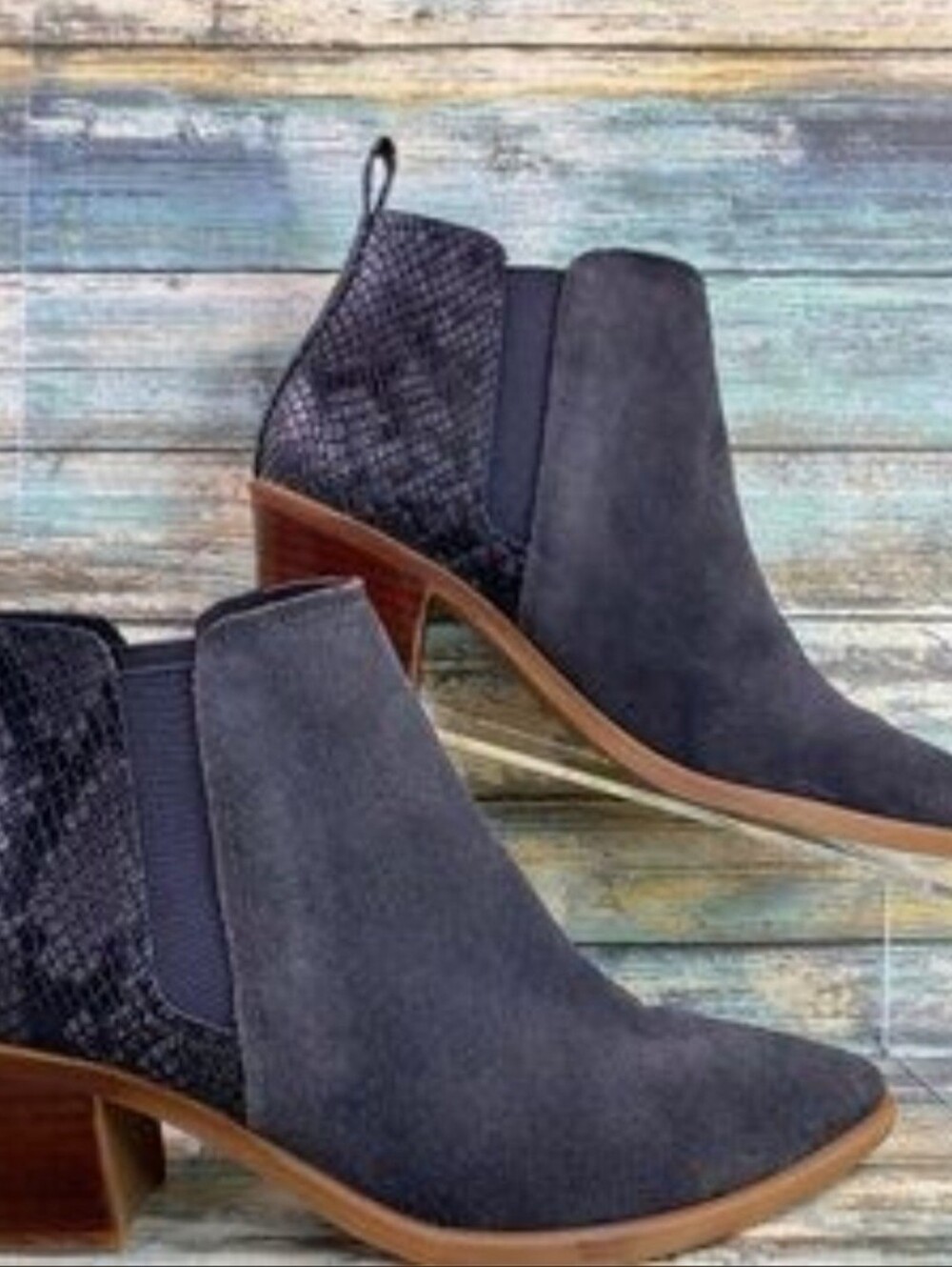 Dolce Vita Shai Stacked Block Heel Suede Ankle Bootie